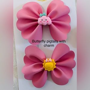 Beautiful handmade pigtail bows New without tags